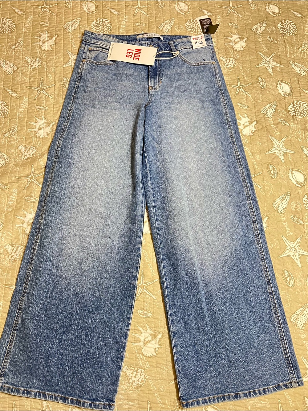 Celebrity Pink Light Blue Wide-Leg Jeans - Picture 4 of 4